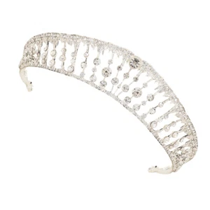 Braut Stirnband Hochzeit Tiara Kopfschmuck Perlen Kristall Kronen - Bild 1 von 12