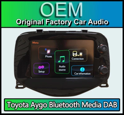 Toyota Aygo car stereo, Bluetooth DAB Radio Media Touch Screen, 86140-0H020 - Image 1 of 4