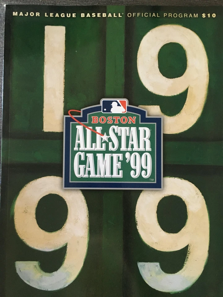 MLB Béisbol 1999 Vintage Programa de Juegos de Estrellas Boston Fenway Jeter Griffey Jr Foto 1 de 1