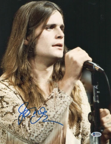 OZZY OSBOURNE SIGNED AUTO 11X14 PHOTO 'PRINCE OF DARKNESS' BECKETT BAS RARE SIG Cover