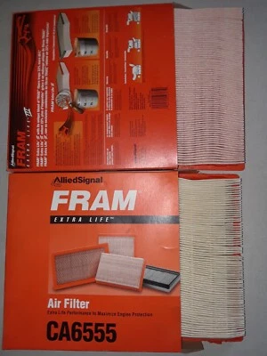 Par de filtros de aire de marco CA6555 nuevos para Ford Thunderbird Mercury Cougar 1989-1997 Foto 1 de 2