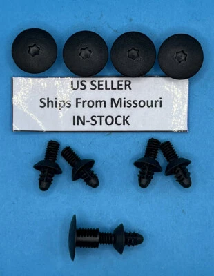 (5 de cada uno) Juego de KIT de tuerca de retención y clip de perno prisionero para Ram 6503339 6503338 Foto 1 de 4