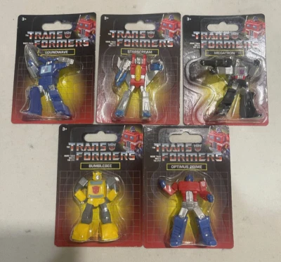 TRANSFORMERS MINI FIGURES FULL SET OF 5 JUST PLAY - Image 1 of 2