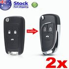 2x Replacement Remote Flip Car Key Shell Case For Holden Vf Cruze 2009 -2014 3b