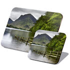 1 Placemat & 1 Coaster Set Buttermere Lake District England #50421