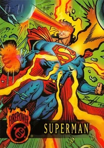 SUPERMAN / DC Comics Outburst Firepower (1996) BASE Trading Card #73 - Picture 1 of 2