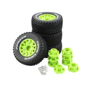 SpeedTek RC 46/113 Un-Mounted Non-Belted Off Road Tires (4) (Green) (12-Spoke) - Picture 1 of 1
