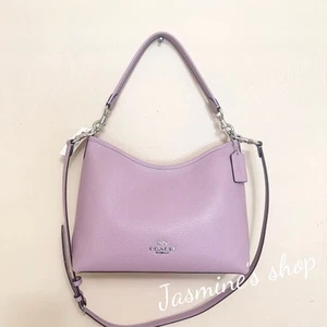 NWT Coach Laurel Shoulder Bag CR148 Leather Silver/Lilac - Picture 1 of 13