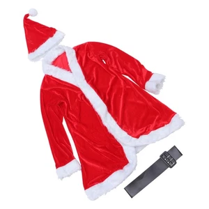  3 Piezas Disfraz de Claus Adulto Mujer Conjunto Vestido Elegante Disfraz Juegos con disfraces - Imagen 1 de 12