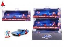 JADA 1/32 MARVEL CAPTAIN AMERICA 1972 PLYMOUTH GTX - Immagine 1 di 1