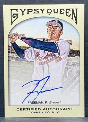 2011 Topps Gypsy Queen Rookie Autograph #GQA-FF Braves Freddie Freeman RC AUTO - Image 1 of 2