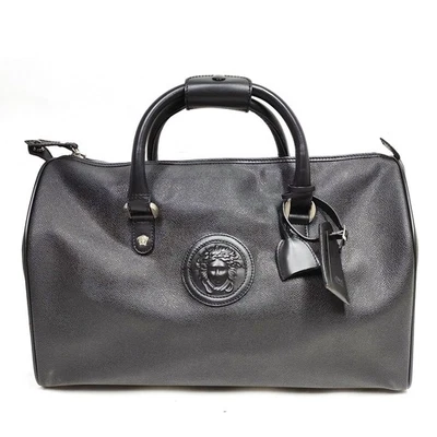 NO TARIFF Gianni Versace Hand Bag Black Leather 3980982 - Image 1 of 4