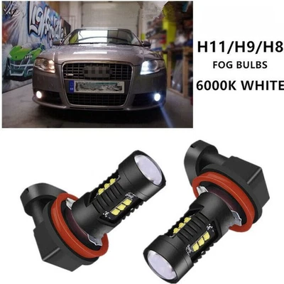FOR Audi A4 Limousine Avant-CANBUS ERROR FREE H11 Fog headlamp LED Xenon - Image 1 of 4