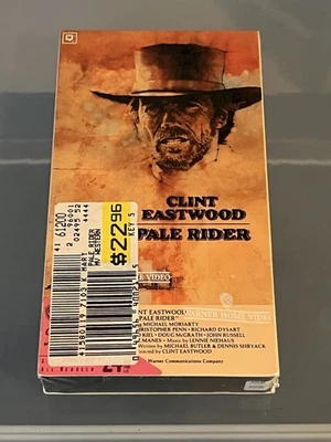 Pale Rider 1985 Vhs Factory Sealed Wraparound Watermarks - Image 1 of 4