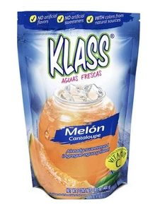 Klass Cantaloupe | Melon | Aguas Frescas 14.1 OZ | Pack of 2 - Picture 1 of 4