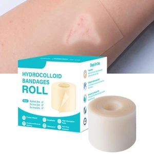 Hydrocolloid Roll For Wound Cares, Hydrocolloid Patch Bandages 1Roll - Bild 1 von 12