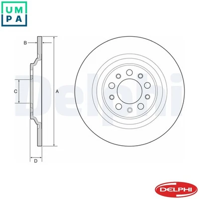 2x BRAKE DISC BG4961C FOR JEEP CHEROKEE/SUV/HATCH/MEDIO EBT/EBS 2.0L ED8 2.4L - Image 1 of 4
