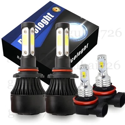 For 2013 2014 2015 Acura ILX RDX 4x LED Headlight High Low Beam Bulbs Kits White - Image 1 of 4
