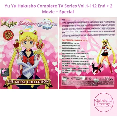 Sailor Moon DVD Complete Collection 1-239 EPISODES + 5 Movies English Dubbed - Image 1 of 4
