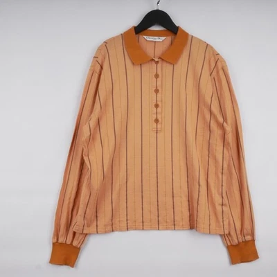 CHRISITAN DIOR SPORTS Mujer Rayas De Colección Polo Japón Manga Larga Beige Rayas L Foto 1 de 4