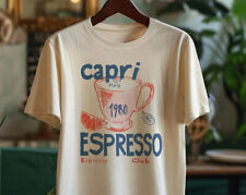 Capri Italy Espresso Club 1980 Graphic Tee Soft Vintage Cotton