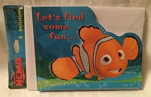 New Disney Pixar Finding Nemo 8 Pack Invitations With Envelopes  - Imagen 1 de 2