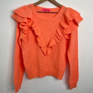 Lilly Pulitzer Wool Blend Sweater Size Medium Knit Vibrant Bold Vacation - Picture 1 of 6