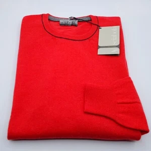 Maglia Girocollo 'Sciabola' cool Cashmere 100% Lana merino Corallo Taglia 48 / S - Imagen 1 de 3