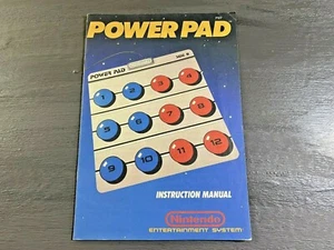 Nintendo Power Pad NES Manual PWP-1 Creased Insert Only Authentic - Picture 1 of 4