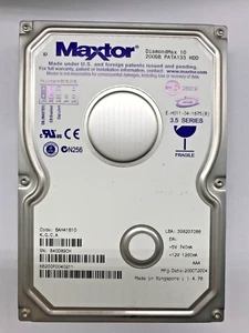 200 GB SATA FESTPLATTE MAXTOR DiamondMax 10 PATA/133 HDD 3,5 ZOLL #FP3947 - Bild 1 von 2