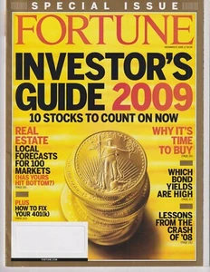 Fortune December 22, 2008 Investor's Guide 2009 Stocks, Rea (Magazine: Business - Imagen 1 de 1