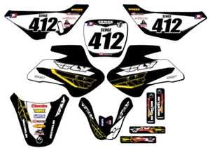 2000-2006 JR 50 13 FLY Black Senge Graphics Kit Compatible with Suzuki - Picture 1 of 10