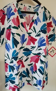 Damen V-Ausschnitt Peeling/UniformTop - verschiedene Größen - verschiedene Drucke - Bild 1 von 6