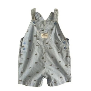Carter's Kinder Jungen Strampler einteilig hellblaues Logo Elefant 100 % Baumwolle 6M - Bild 1 von 12