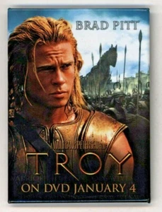 2004 TROY Brad Pitt 3 1/2" Pinback Button - Picture 1 of 1