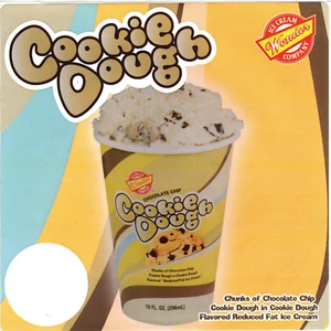 Taza de helado vintage para masa de galletas, calcomanía adhesiva para camión de helados 6" x 6" - Imagen 1 de 3