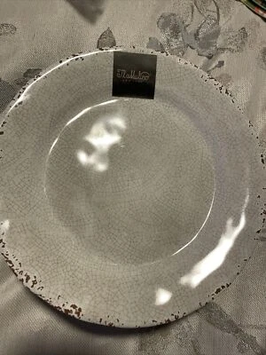 Juego de 4 platos de ensalada Il Mulino 9” topo craquelado MELAMINA Foto 1 de 3