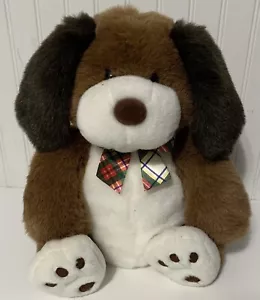 Vintage GUND Cocoa Pup Plush Animal Floppy Ears White 18" With Bow PL2 - Picture 1 of 3