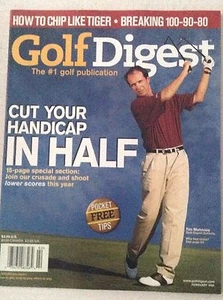 Golf Digest Magazine Tim Mahoney Chip wie Tiger Februar 2001 020617RH - Bild 1 von 1