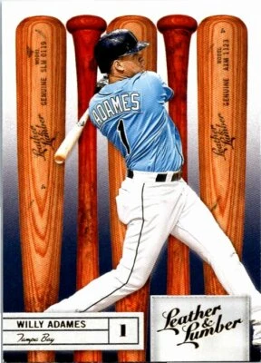 2019 Panini Leather & Lumber Embossed Gold Card #79 Willy Adames - Image 1 of 2