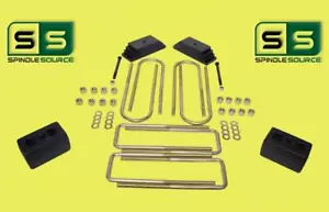 Paquete de leaf de 2""/3""/kit de elevación de bloques se adapta a 1999-2004 Ford F250/f350 4x4 con eje de 4,0 - Imagen 1 de 1