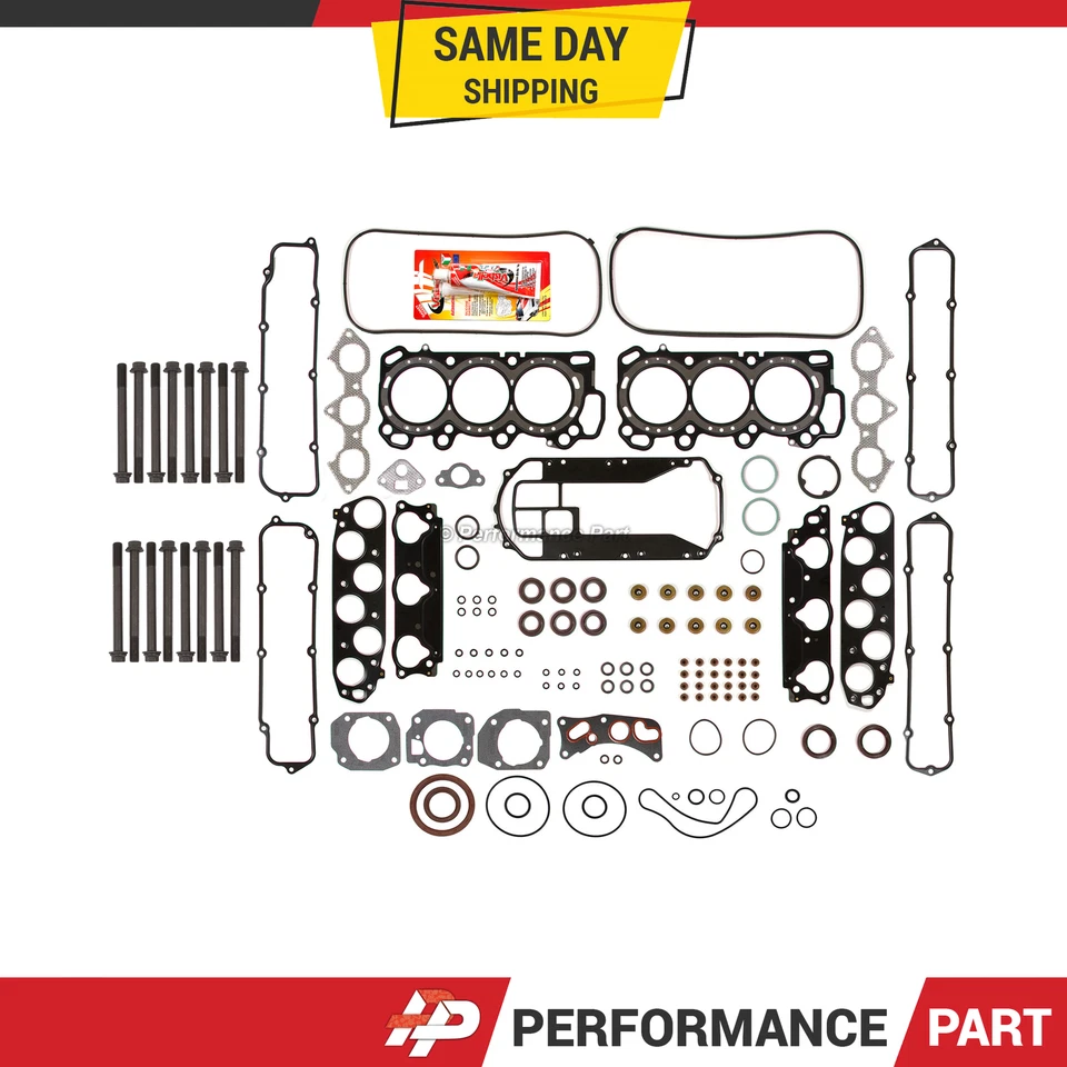 全垫圈套装头螺栓适用于 99-03 讴歌 CL TL MDX V6 VTEC 3.2 3.5 J32A J35A3 — 第 1/4 张图片