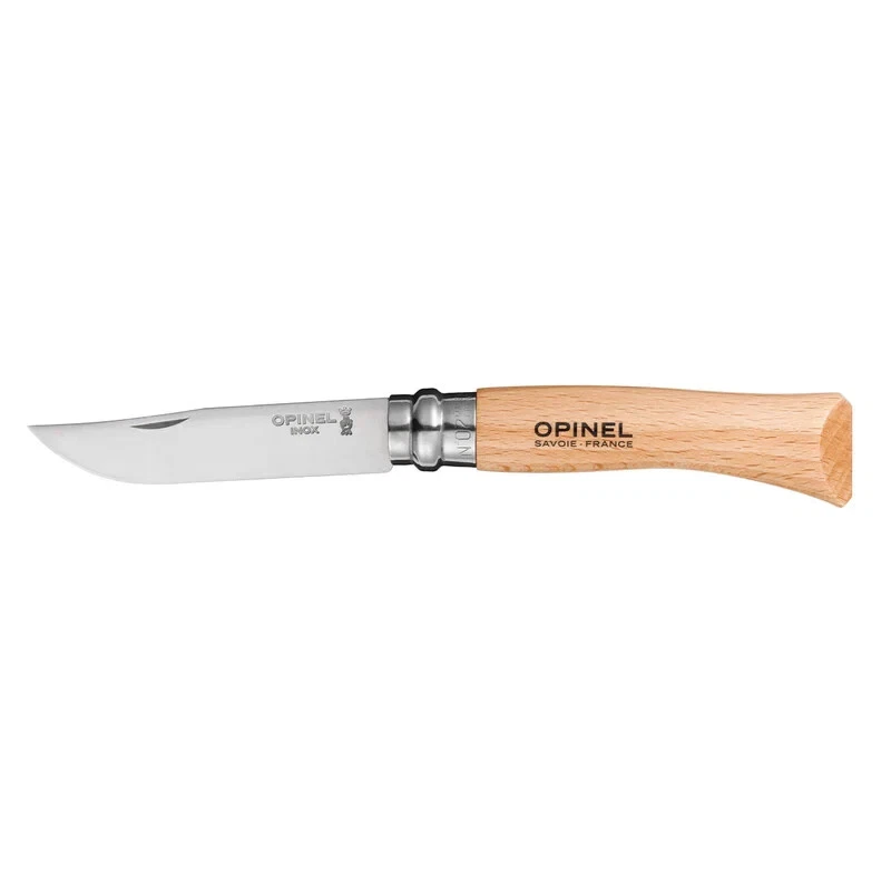 Opinel Classic No 7 Beechwood Stainless Steel Lock Blade Folding Pocket Knife