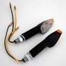Weisse LED Mini Blinker Miniblinker peak lang schwarz 40mm signals indicators