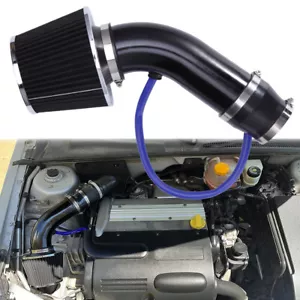 Black Cold Air Intake Filter Alumimum Induction Hose System For Saab 9-3 Turbo - Picture 1 of 11