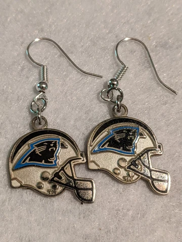Carolina Panthers Helmet Earrings, NFL, Football Cover