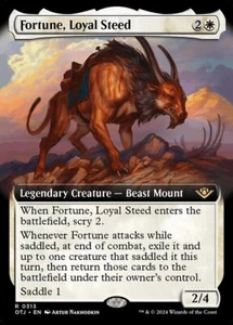 MTG FORTUNE, LOYAL STEED 313 EXC - FATO, DESTRIERO LEALE - OTJ X EN - MAGIC - Picture 1 of 1