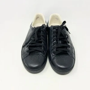 Zapatilla deportiva GUCCI Black Ace GG en relieve para hombre talla 10 - Imagen 1 de 13