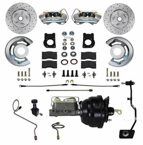 1967-69 Mustang/Cougar Leed Brakes Front Power Disc Brake Kit (MT; D&S rotors) - Foto 1 di 1