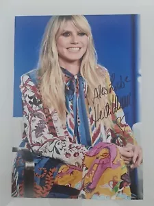 Heidi Klum Autogramm Autograph SIGNIERT Signed Original XXL Foto 20 x 30 Cm - Bild 1 von 1